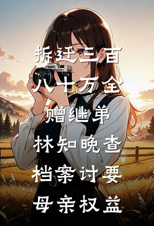 拆迁三百八十万全赠继弟，林知晚查档案讨要母亲权益