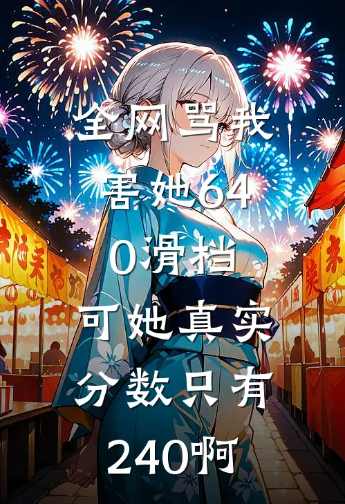 全网骂我害她640滑档,可她真实分数只有240啊