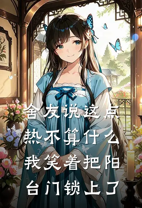 舍友说这点热不算什么，我笑着把阳台门锁上了