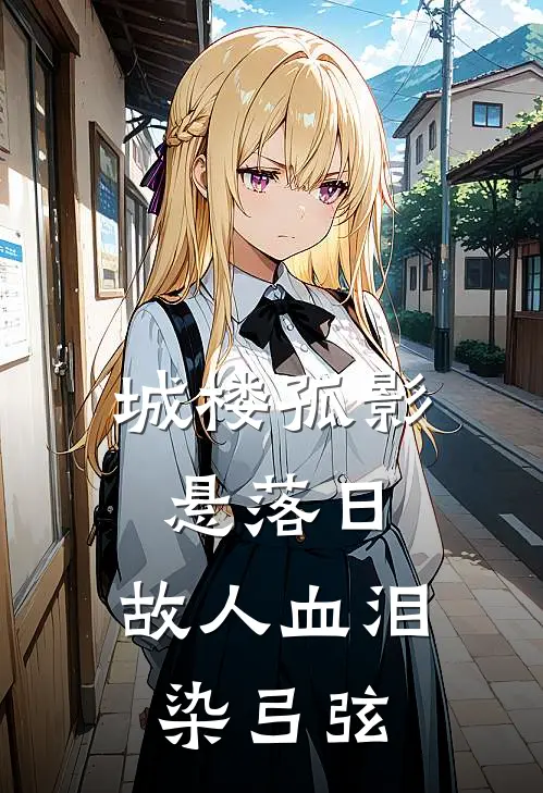 城楼孤影悬落日，故人血泪染弓弦